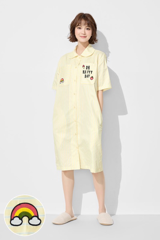 棉質安心防凸點家居洋裝-女