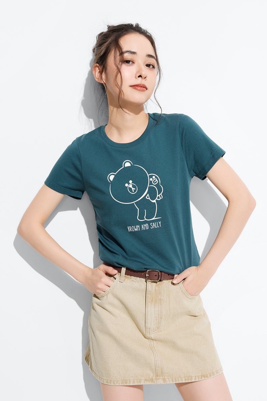 LINE FRIENDS印花T恤-01-女