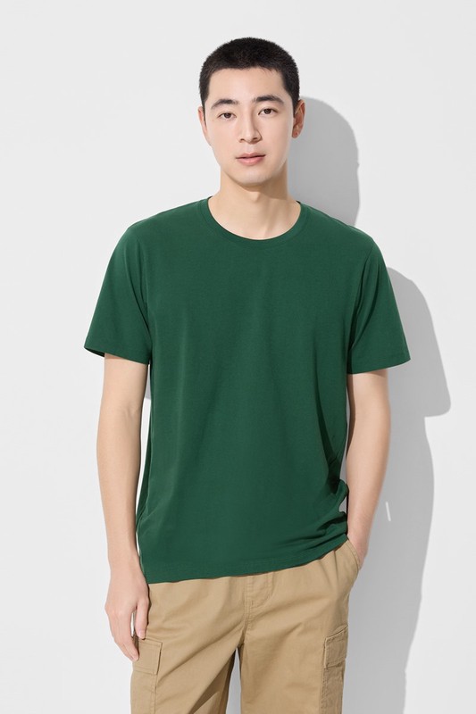 純棉圓領T恤-男