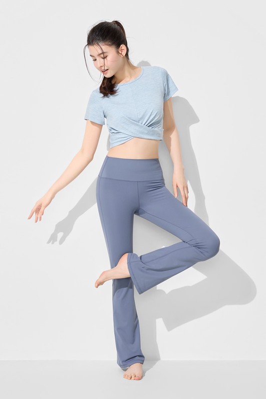 運動輕度支撐喇叭褲-女