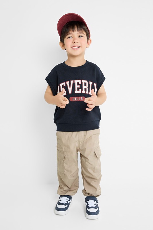 毛圈印花背心-童