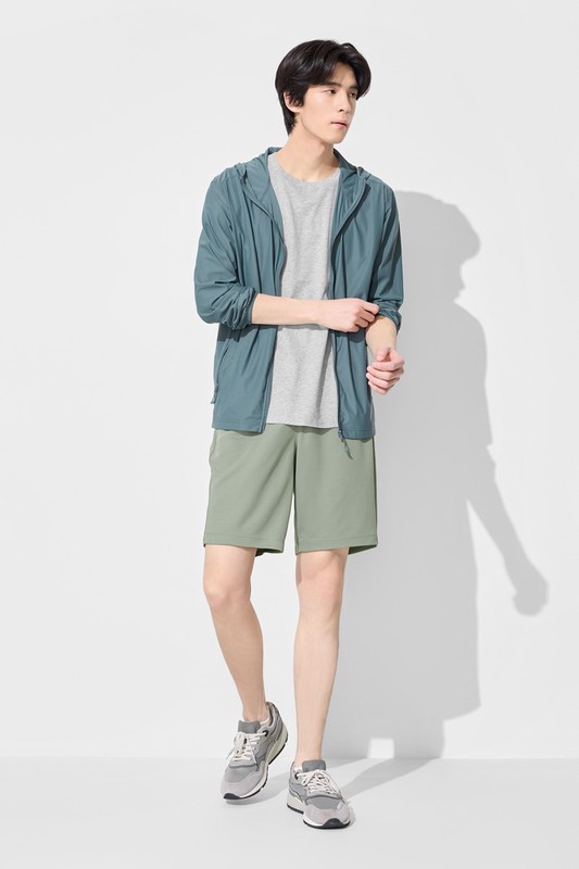 吸排網眼短褲-男