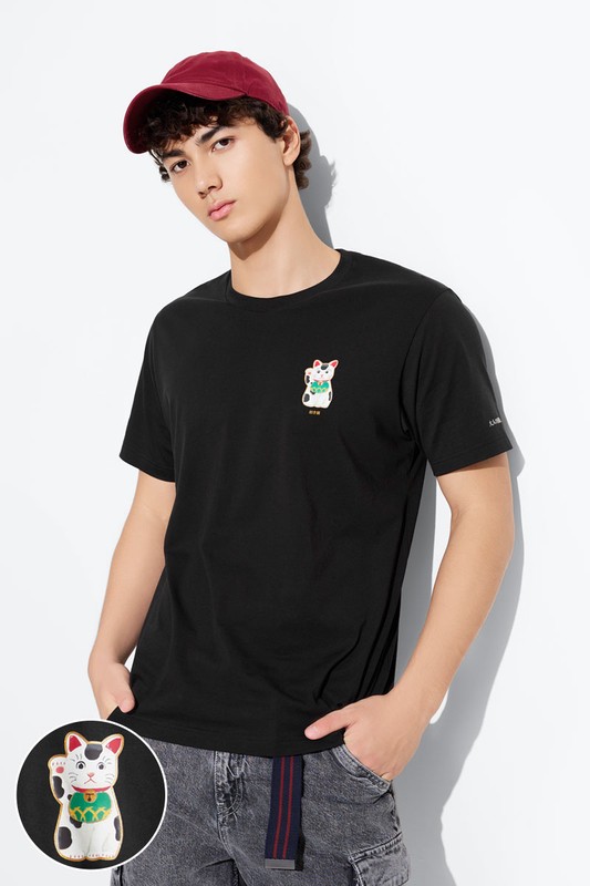 大人的圖鑑印花T恤-01-男