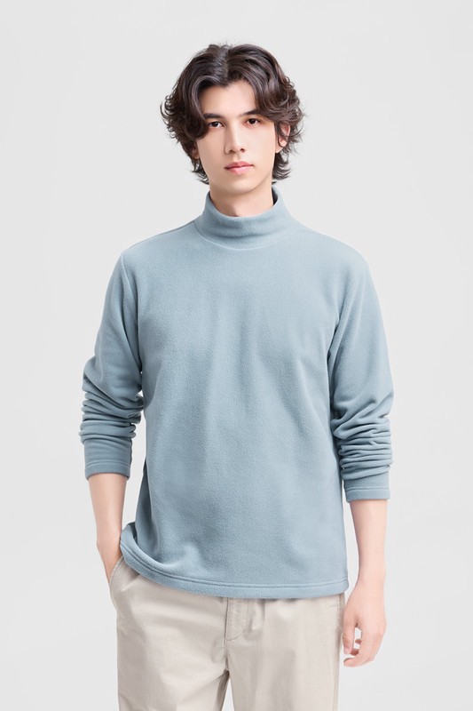 Fleece立領上衣-男