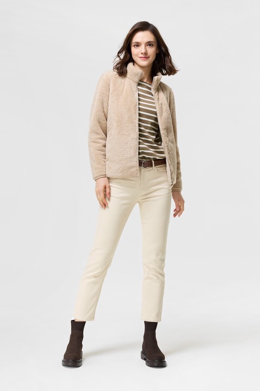 多色修身直筒九分牛仔褲-女