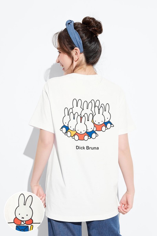 Miffy寬長版印花T恤-07-女