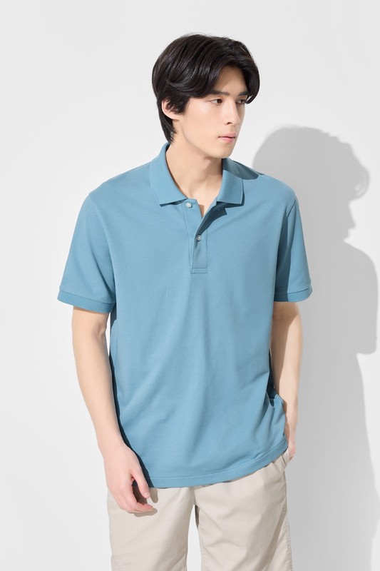 快乾網眼polo衫-男