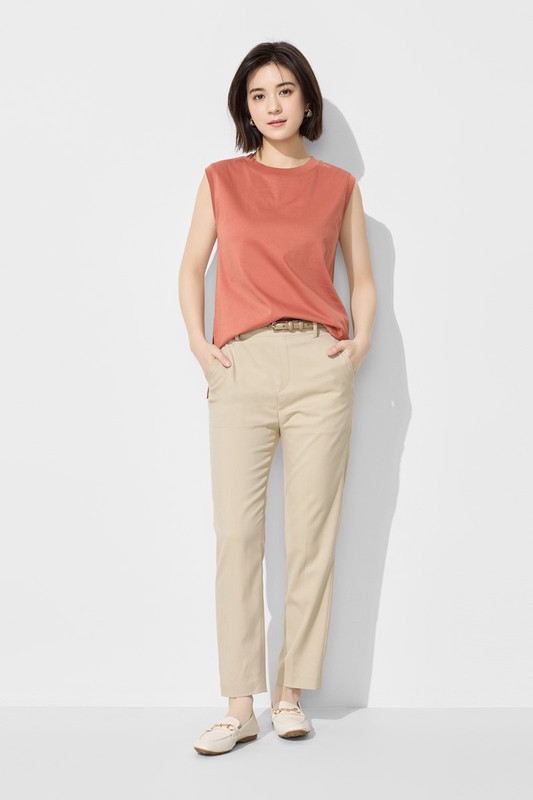 絲光棉寬鬆背心-女