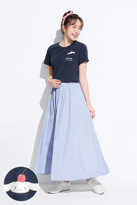 三麗鷗口袋印花T恤-06-女