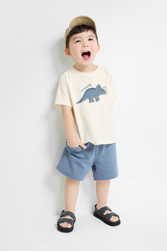 小毛圈五分褲-童