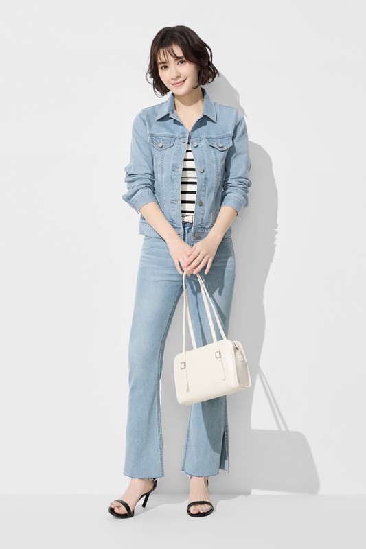 牛仔修身外套-女