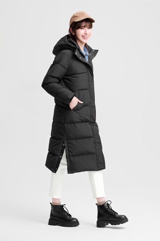 極暖羽絨長大衣-女