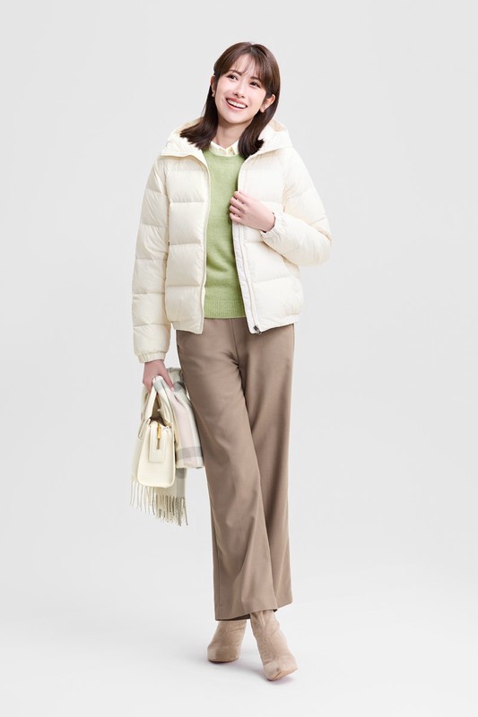 極暖羽絨連帽外套-女