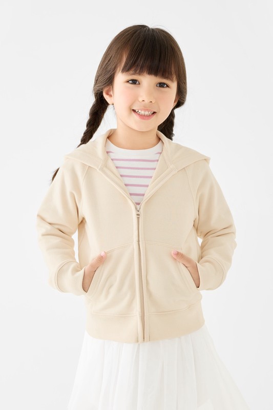 毛圈連帽外套-童