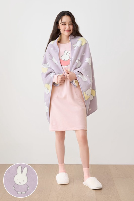 Miffy Fleece家居毯-中性毯