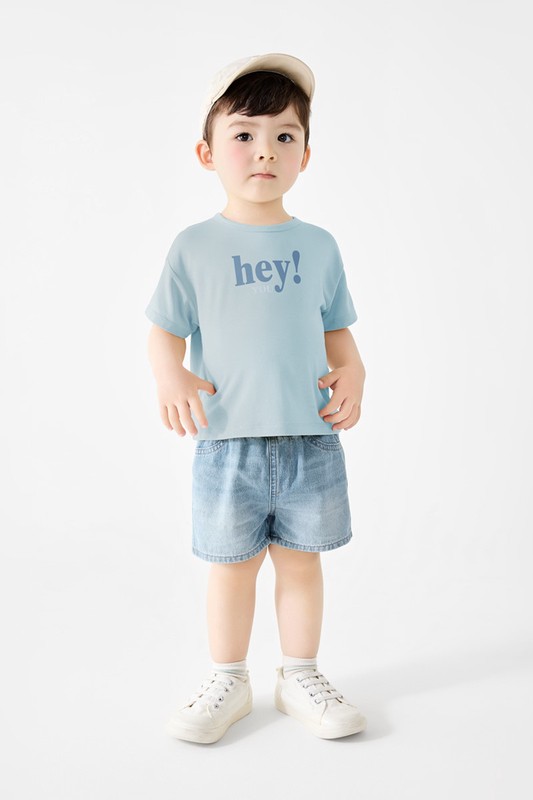 莫代爾文字印花上衣-Baby