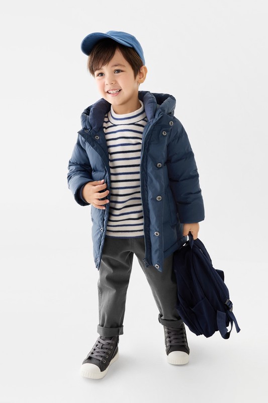 極暖羽絨連帽外套-童