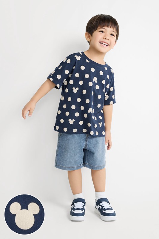 迪士尼系列竹節棉印花T恤-01-童