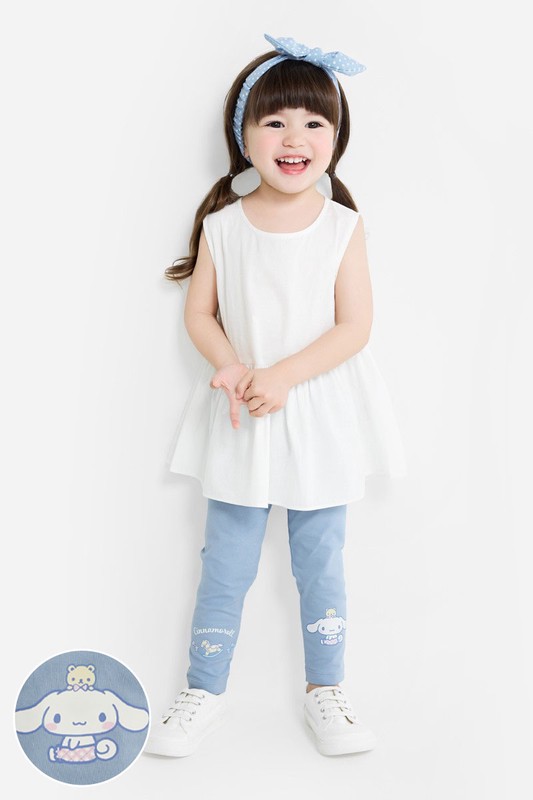 三麗鷗彈力九分內搭褲-童