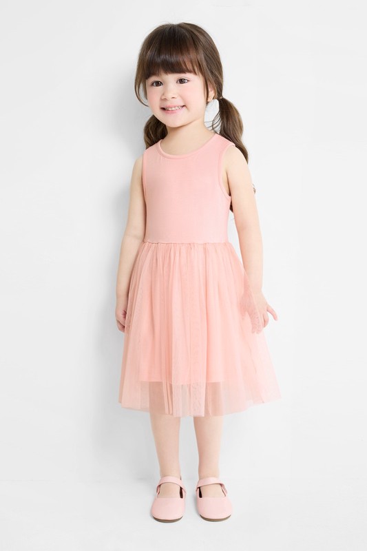 莫代爾紗裙背心洋裝-童