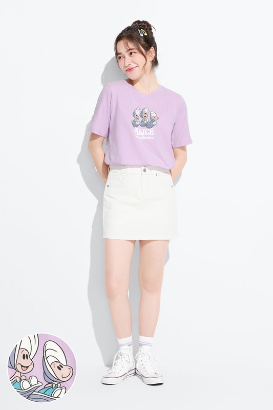 迪士尼系列寬版印花T恤-34-女