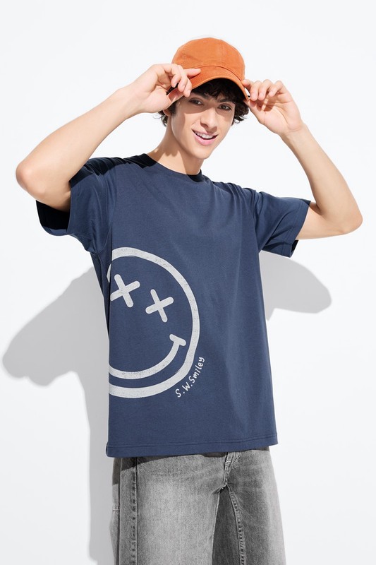 S.W.SMILEY®印花T恤-02-男