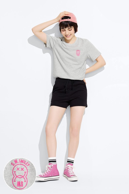 S.W.SMILEY®厚版印花T恤-03-女