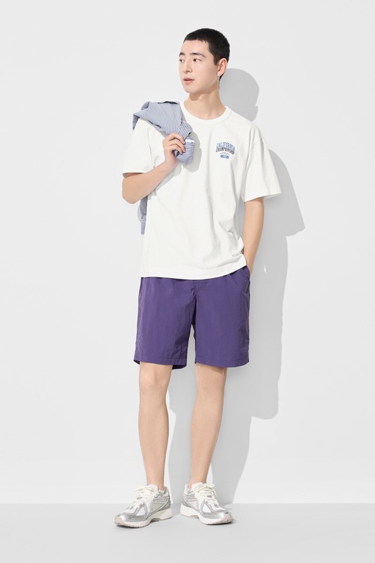 防潑水休閒海灘短褲-男