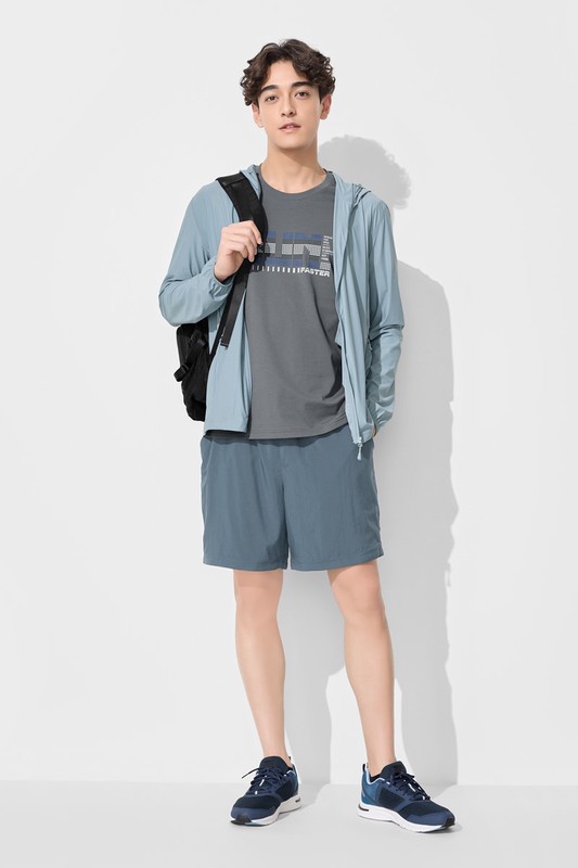 吸排雙層短褲-男