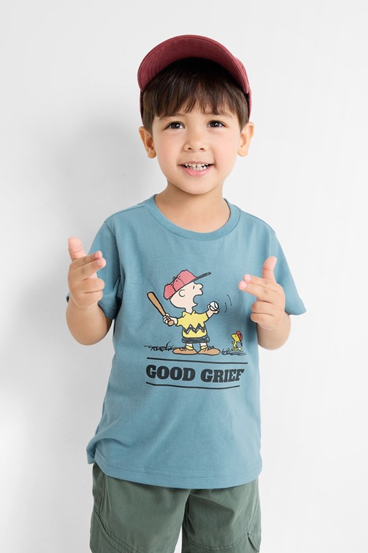 史努比系列印花T恤-31-童