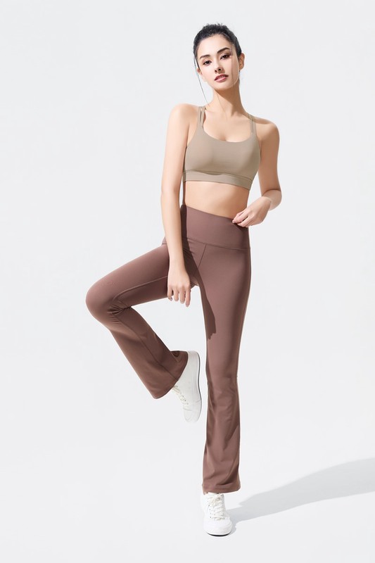 運動輕度支撐喇叭褲-女