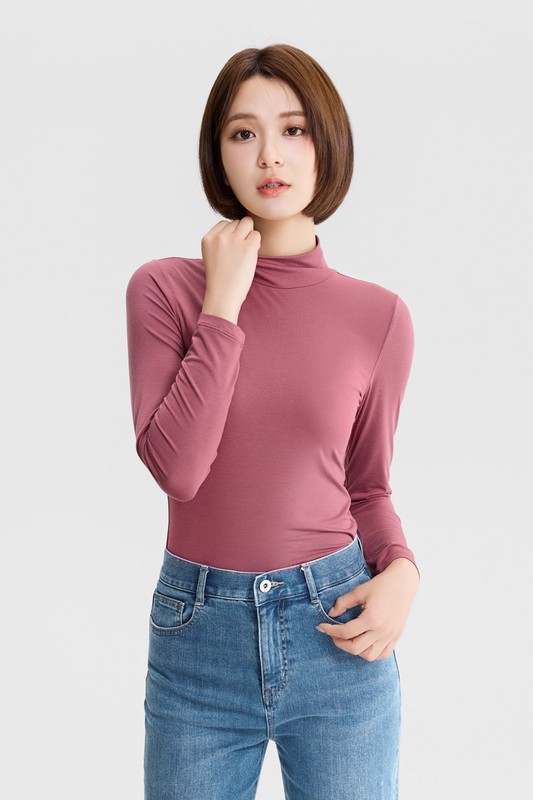 heatup立領長袖上衣-女