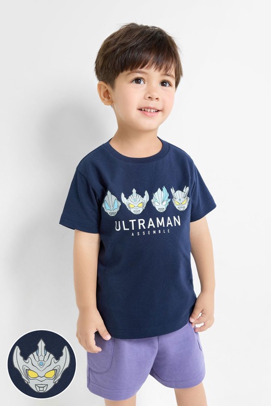 超人力霸王印花T恤-07-童