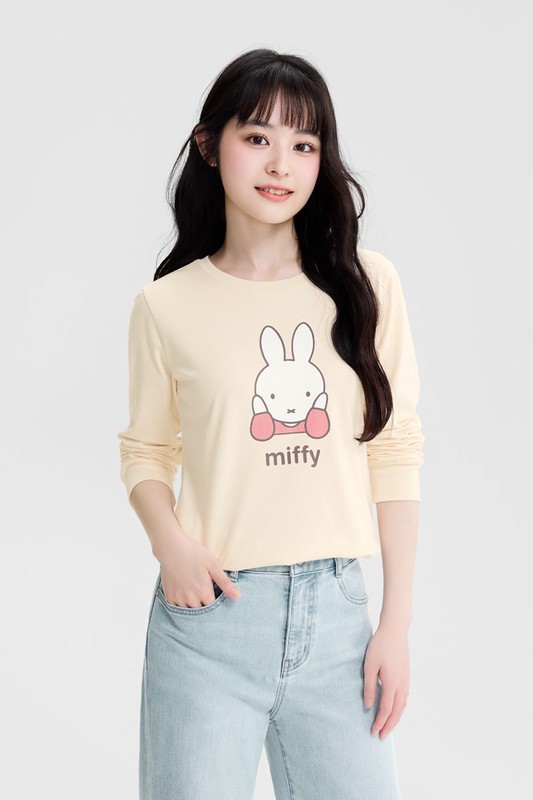 Miffy長袖印花T恤-03-女