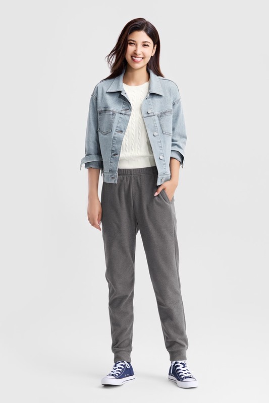 Fleece束口長褲-女