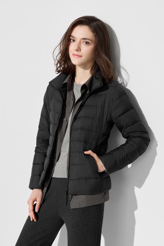 極輕羽絨立領外套-女