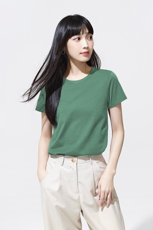 純棉圓領T恤-女