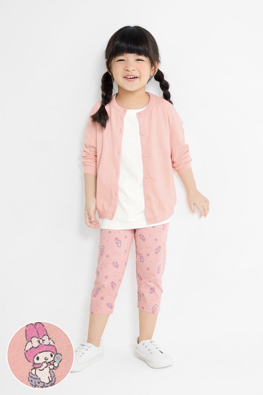 三麗鷗彈力七分內搭褲-童