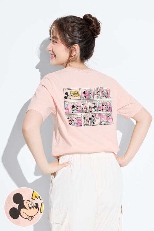 迪士尼系列寬版印花T恤-24-女