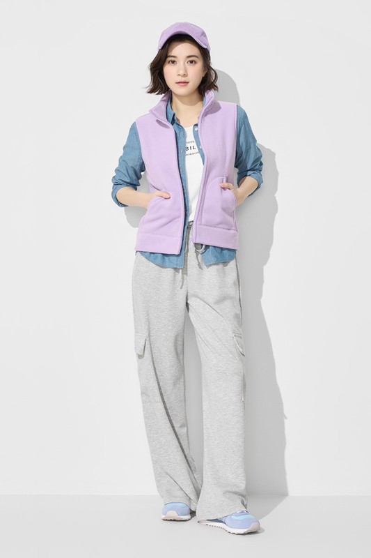 Fleece立領背心-女