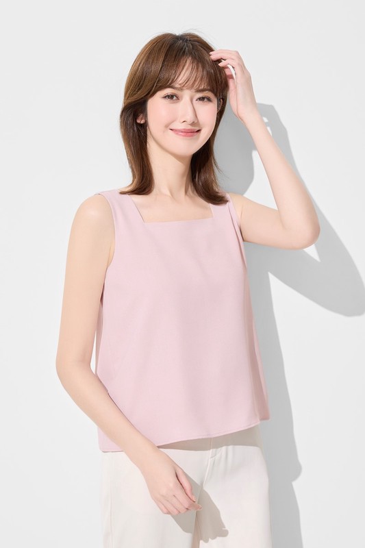 雪紡方領背心-女