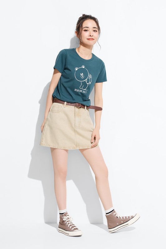 LINE FRIENDS印花T恤-01-女