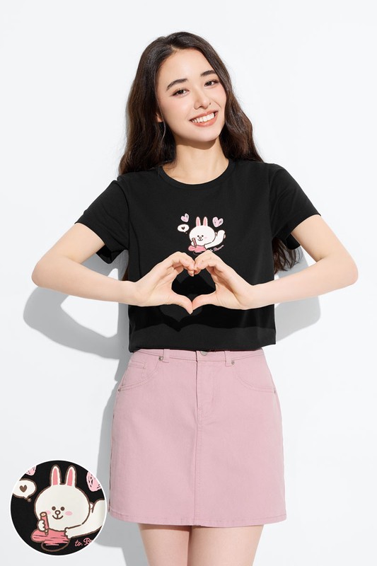 LINE FRIENDS印花T恤-06-女