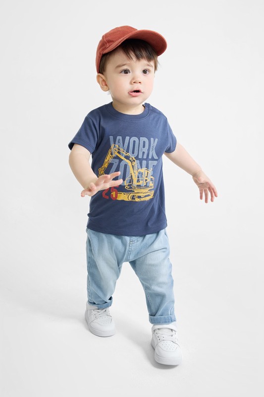 工程車印花T恤-Baby