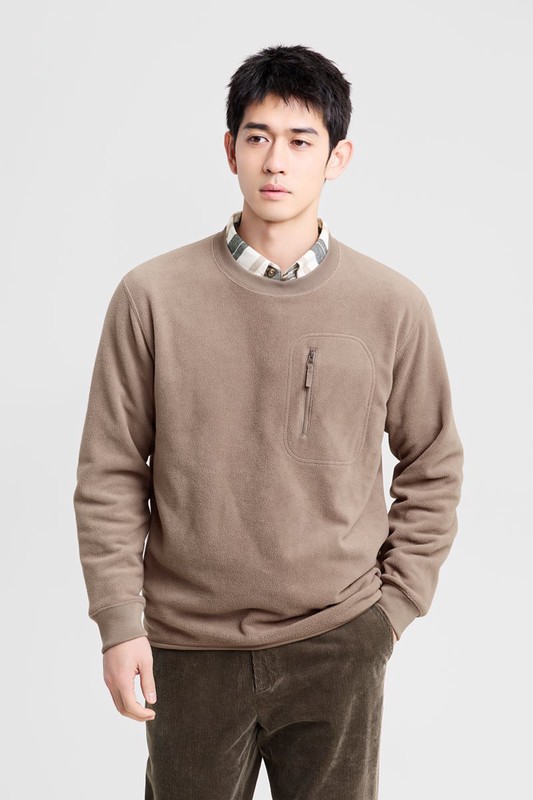 Fleece口袋休閒上衣-男