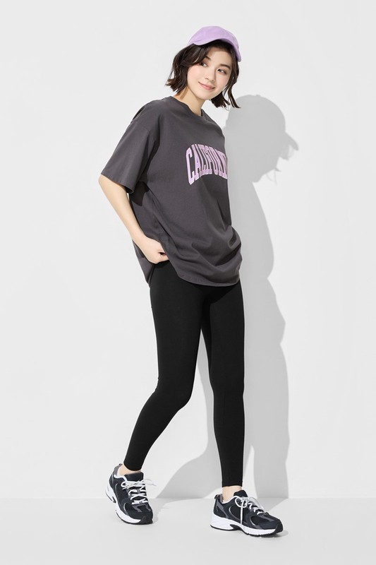 彈力九分內搭褲-女