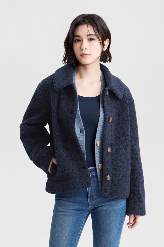 heatup U領Bra八分袖上衣-女