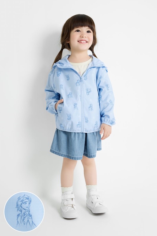 迪士尼系列抗UV輕型印花風衣外套-童