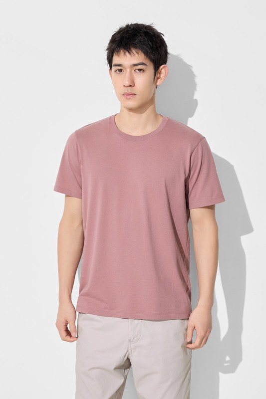 純棉圓領T恤-男