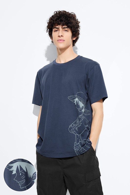 航海王印花T恤-04-男